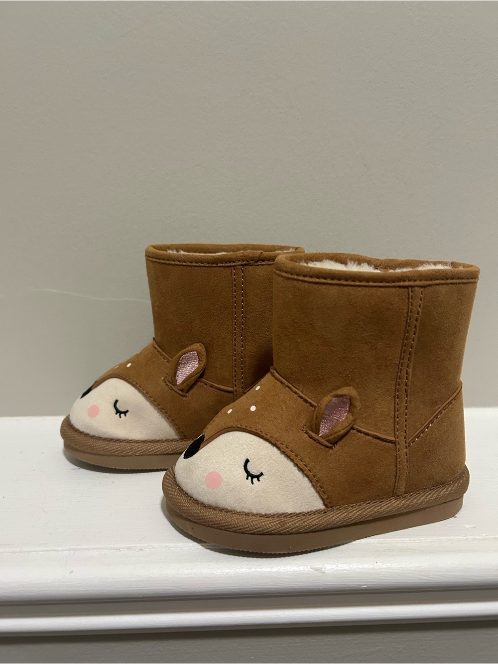 ⚡️2 for $38 Toddler Deer Booties Faux-Suede Winter Boots - Picture 6 of 9